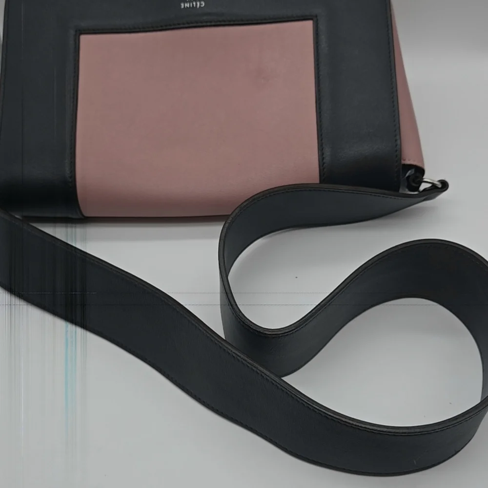Celine Pink and Gray MEDIUM FRAME Leather Shoulder Bag - Picture 8 of 16